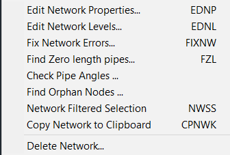 Edit Network Other Commands