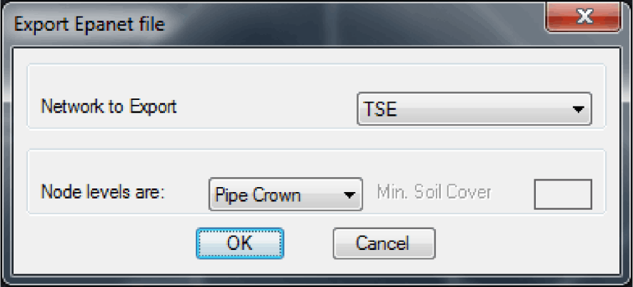 Exporting EPANET (inp)